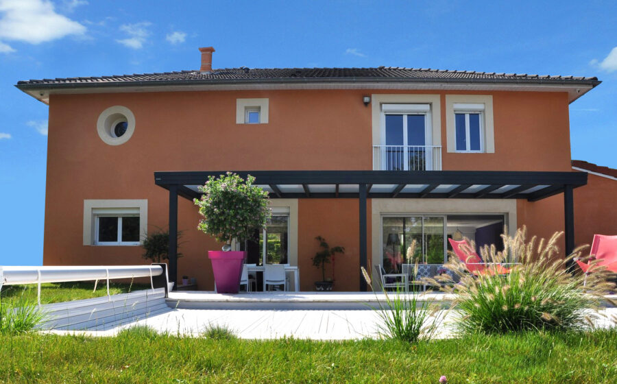 Pergola à toiture plate