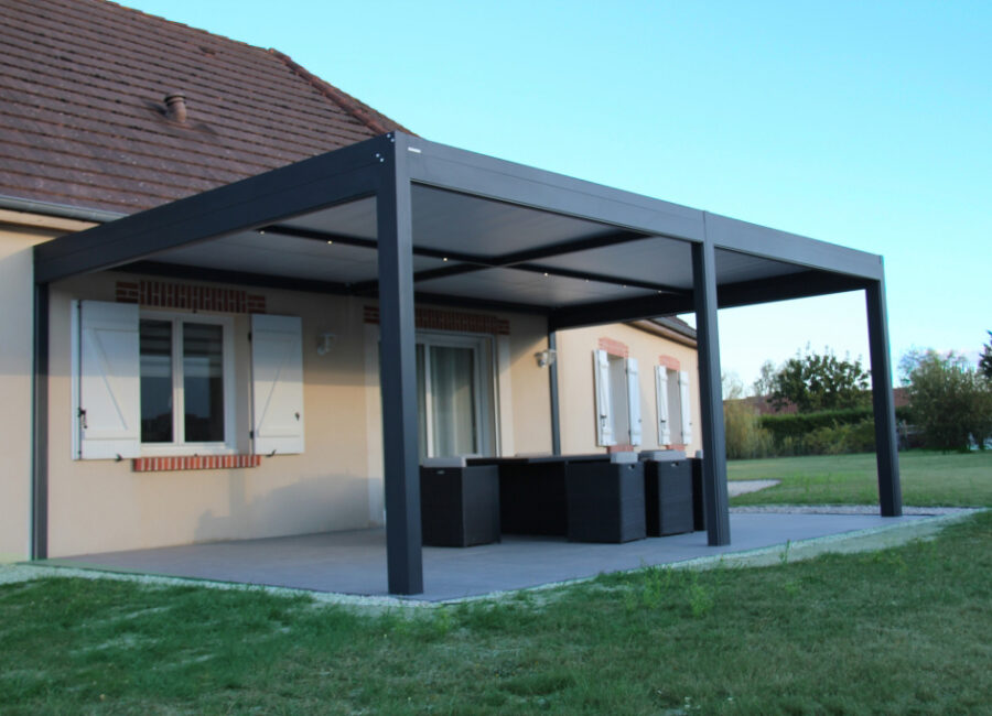 Pergola à toile enroulable