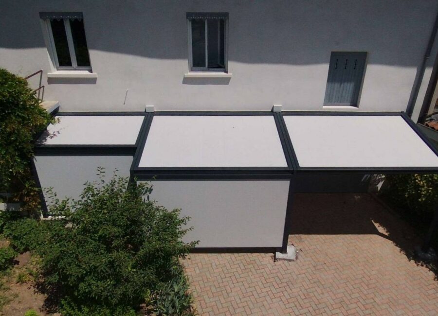 Pergola à toile enroulable