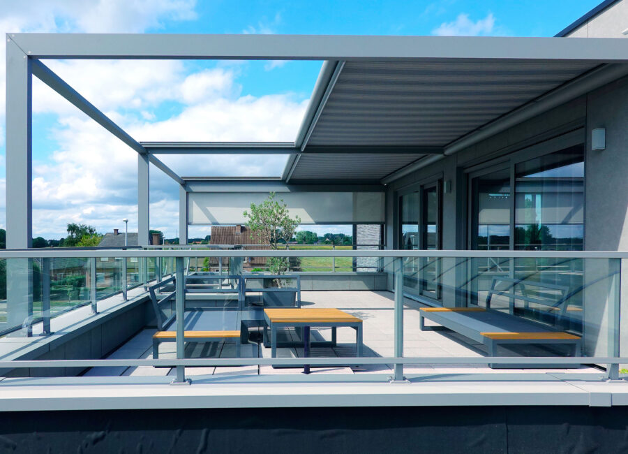 Pergola à toile enroulable