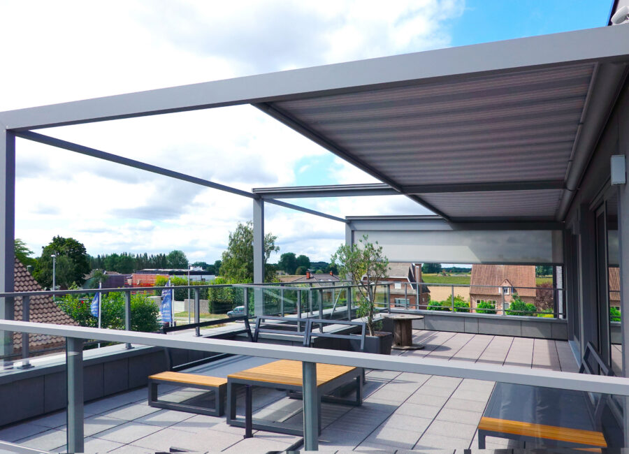 Pergola à toile enroulable
