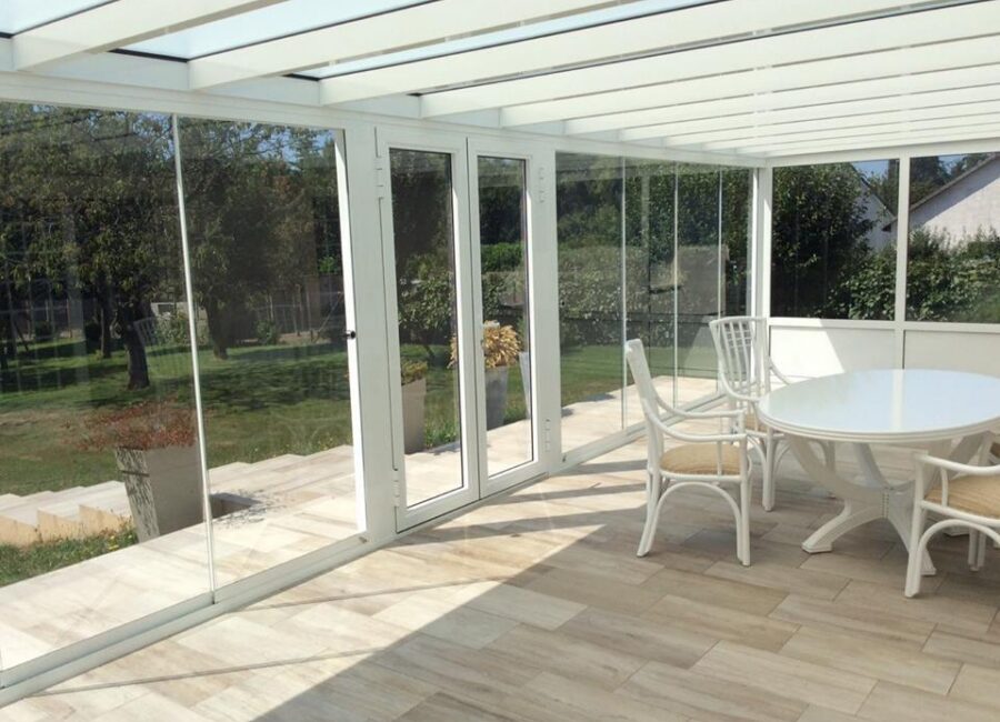 Pergola à toiture plate