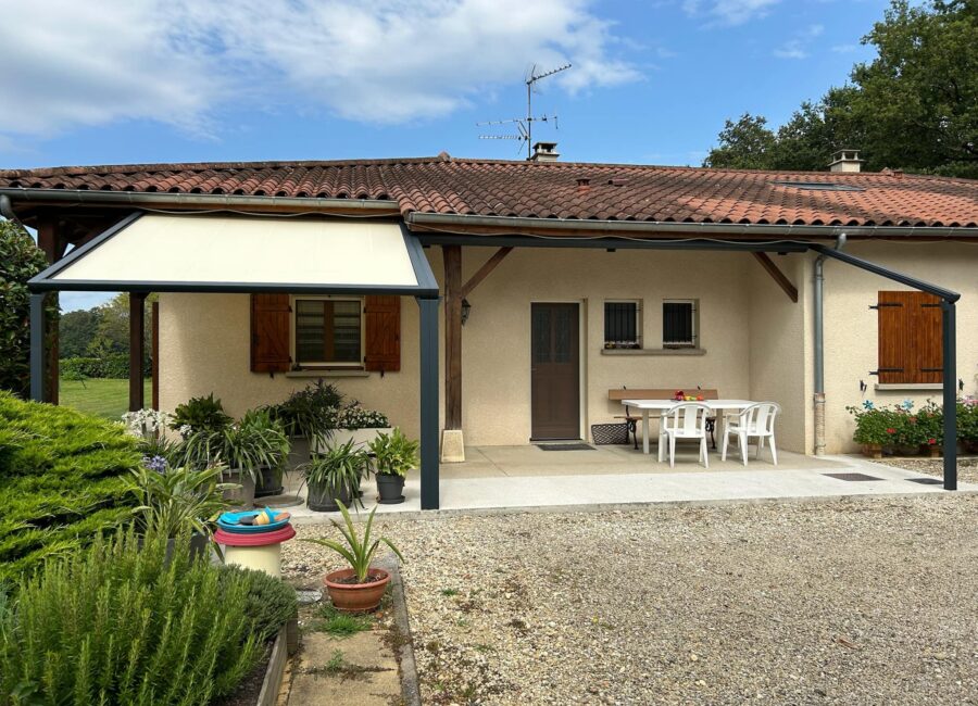 Pergola à toile enroulable