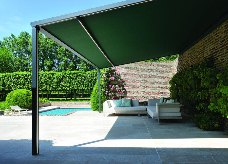 Pergola à toile enroulable