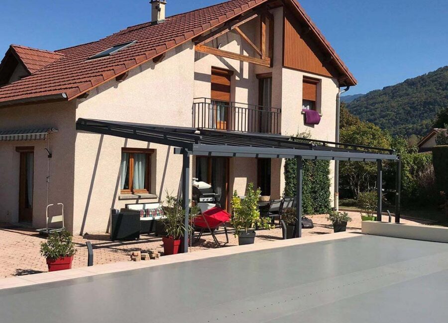 Pergola à débord de toiture